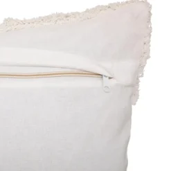 Housse de coussin en coton tufté