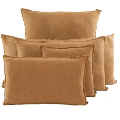 Housse de coussin en lin XXL 80x 80 cm CALIFORNIA HAOMY