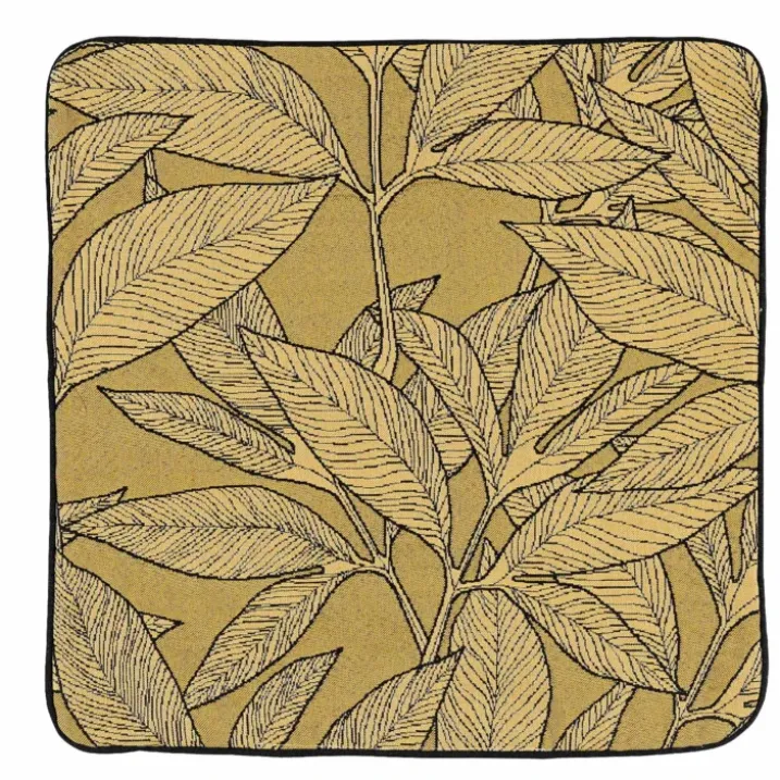 Housse de coussin esprit feuillages