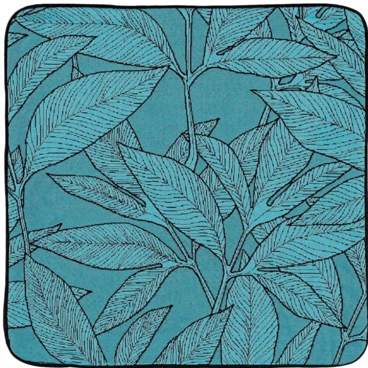 Housse de coussin esprit feuillages