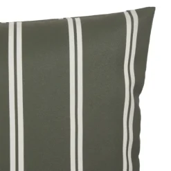 Housse de coussin extérieur rectangulaire à rayures
