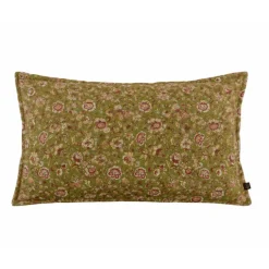 Housse de coussin floral en lin lavé SAMARA HAOMY