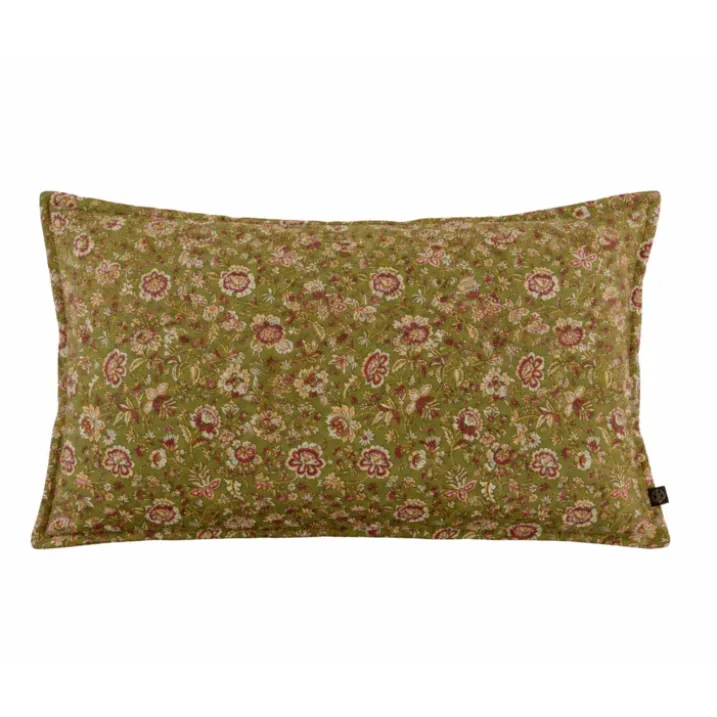 Housse de coussin floral en lin lavé SAMARA HAOMY