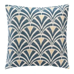 Housse de coussin géométrique en chenille