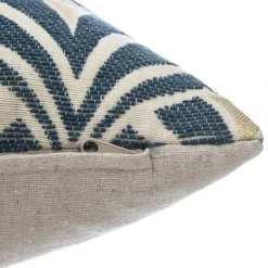 Housse de coussin géométrique en chenille