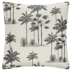 Housse de coussin jacquard exotique