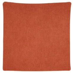 Housse de coussin passepoilée effet velours