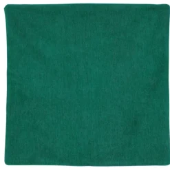 Housse de coussin passepoilée effet velours