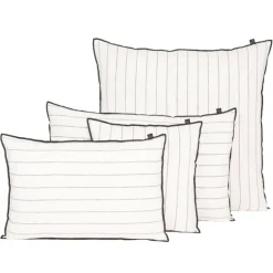 Housse de coussin rayé en lin CALVI HAOMY