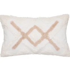 Housse de coussin rectangulaire tuftée