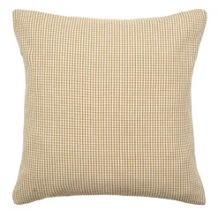 Housse de coussin vichy 100% coton lavé