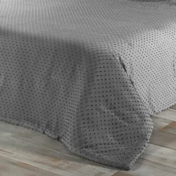 Jeté de lit à petits pompons