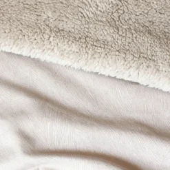 Jeté de lit Réversible Polaire/Motif Jacquard