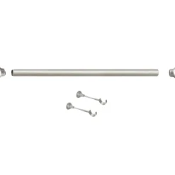 Kit de tringle argent mat 2 m x 28 mm