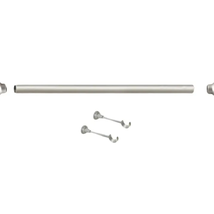 Kit de tringle argent mat 2 m x 28 mm