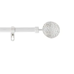 Kit de tringle déco avec embouts ronds martelés