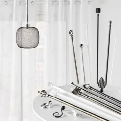 Kit de tringle extensible au style géométrique