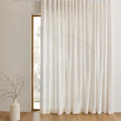 Kit rail extensible + Voilage poly-lin wave