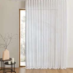 Kit rail extensible + Voilage poly-lin wave