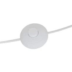 Lampadaire champignon en acier avec abat-jour arrondi