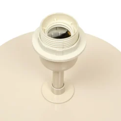 Lampadaire champignon en acier avec abat-jour arrondi