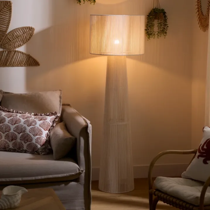 Lampadaire design en coton