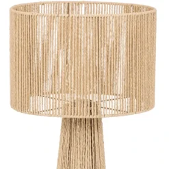Lampadaire droit style jute