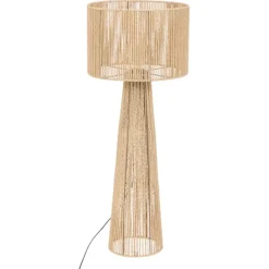 Lampadaire droit style jute