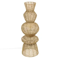 Lampadaire en jute et acier design