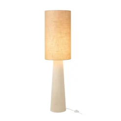 Lampadaire en jute et fibre de verre