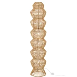 Lampadaire en métal ajouré avec structure verticale