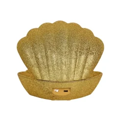 Lampe coquillage lumineuse à effet pailleté