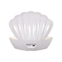 Lampe coquillage lumineuse à effet pailleté