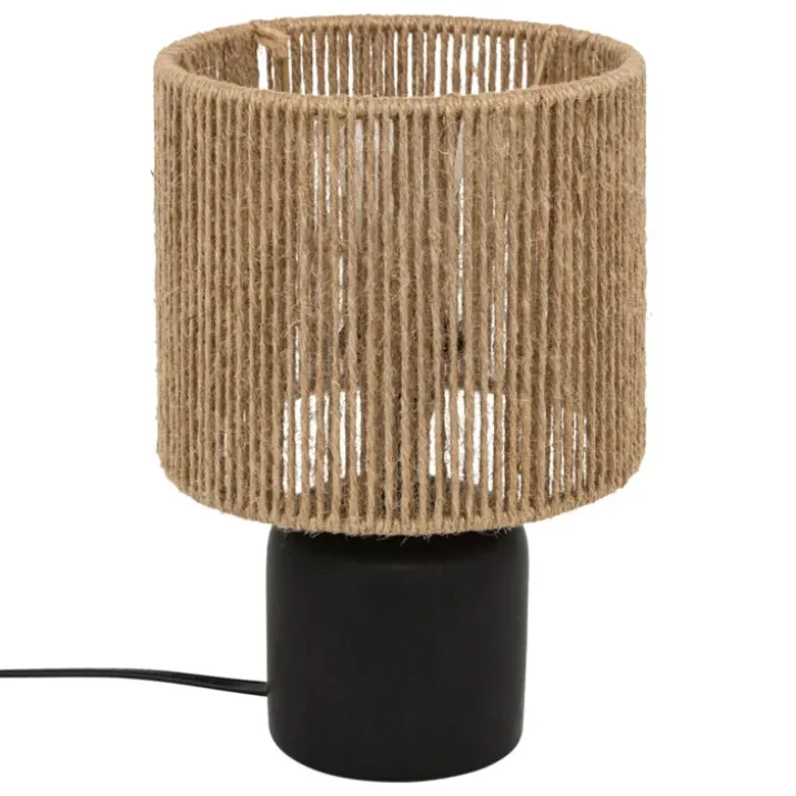Lampe de table cylindre style bohème