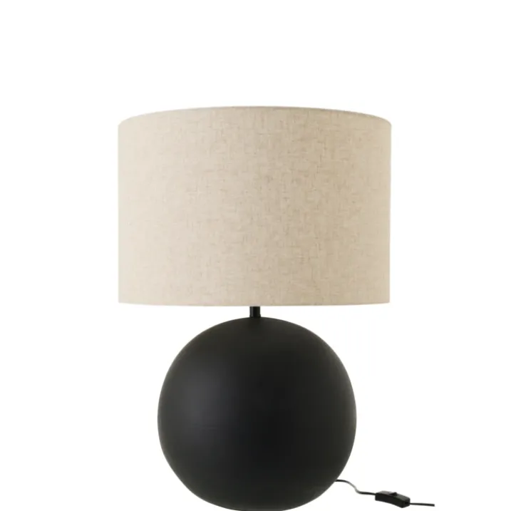 Lampe de table en céramique avec pied boule