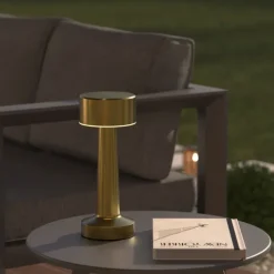 Lampe extérieure en métal rechargeable