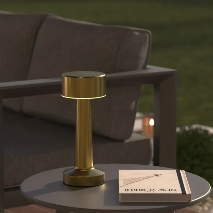 Lampe extérieure en métal rechargeable