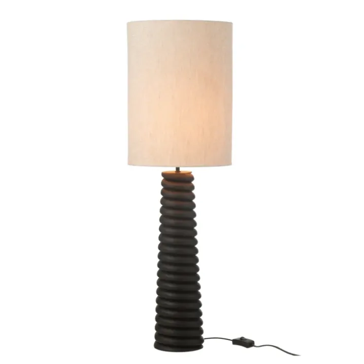 Lampe à poser abat-jour tissu