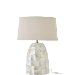 Lampe à poser avec base effet nacré
