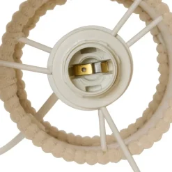 Lampe à poser côtelée en métal