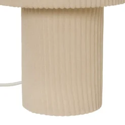 Lampe à poser côtelée en métal