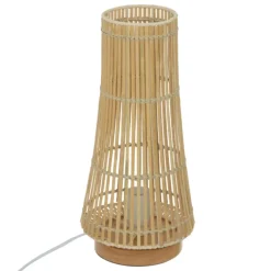 Lampe à poser en bambou