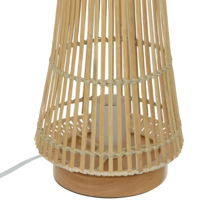 Lampe à poser en bambou