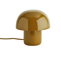 Lampe à poser en fer émaillé avec abat-jour dôme