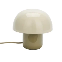 Lampe à poser en fer émaillé avec abat-jour dôme
