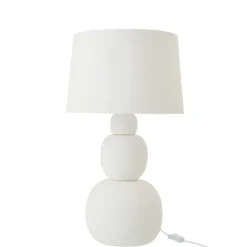 Lampe à poser en poterie arrondie