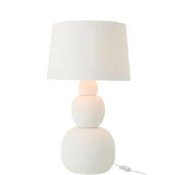 Lampe à poser en poterie arrondie