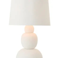 Lampe à poser en poterie arrondie
