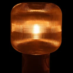 Lampe à poser en verre strié design