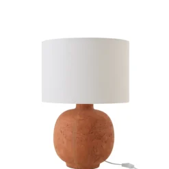 Lampe à poser ronde en poterie